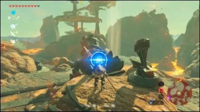 Avant de combattre la créature, Link doit retrouver Yunobo. Où ce jeune Goron était-il ?