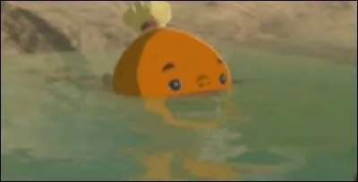 Un jeune Goron qui se baigne dans les sources d'eaux chaudes parle d'un trésor qu'il a caché. Quel est ce trésor ?