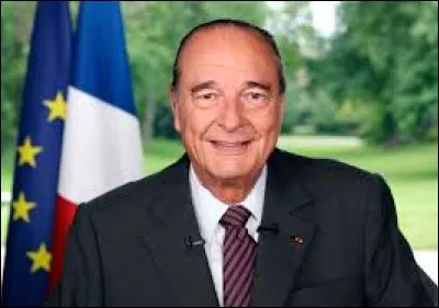 Jacques Chirac fut le troisième président de la Ve République.