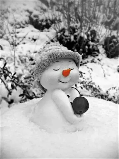 Qui nous décrit dans son poème "un bonhomme de neige avec une pipe en bois, un grand bonhomme de neige poursuivi par le froid" ?