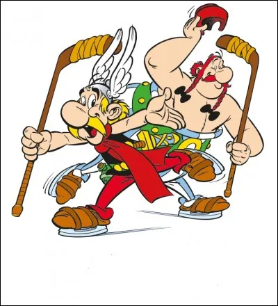 Voici Astérix et Obélix, prêts à disputer un match contre les irréductibles gaulois. Mais dans quel sport ?