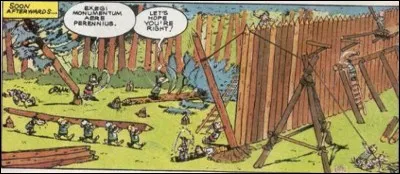 « Exegi monumentum aere perennius » : cet autre légionnaire a l'air bien satisfait de son travail. Comment donc ?