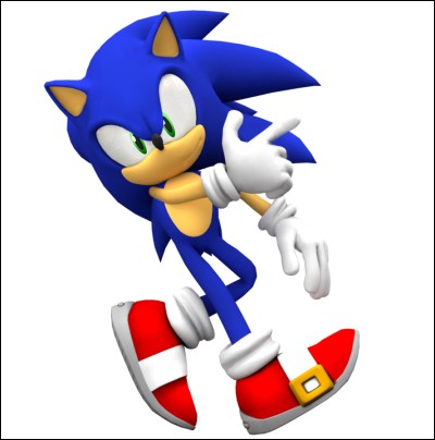 Quelle est la couleur dominante du personnage de jeu vidéo "Sonic le hérisson" ?