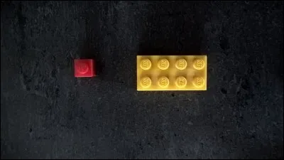 Quelle fraction du Lego jaune le Lego rouge représente-t-il ?