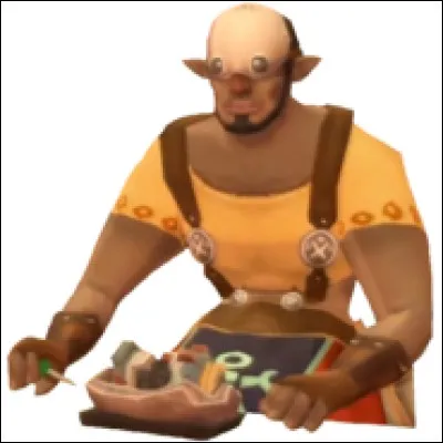 Comment s'appelle l'armurier dans le marché couvert ?