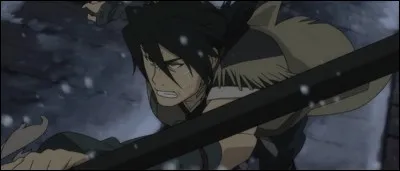 Qu'est-ce que Nanashi a noué autour de la garde de son katana ?