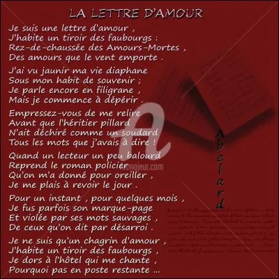 "Cette lettre-là" est une chanson de :