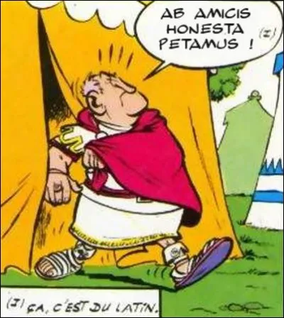 Drapé dans son orgueilleuse dignité, ce Romain affirme « Ab amicis honesta petamus ! ». C'est-à-dire ?