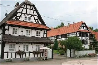Village de l'ancienne région Alsace, Scheibenhard se trouve dans le département ...