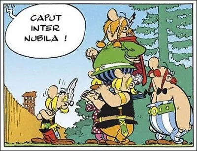 Que veut donc dire le chef du camp romain, s'adressant &agrave; Abraracourcix, avec son &laquo; Caput inter nubila &raquo; ?