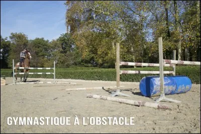Comment faut-il entrer sur une ligne d'obstacle ?
