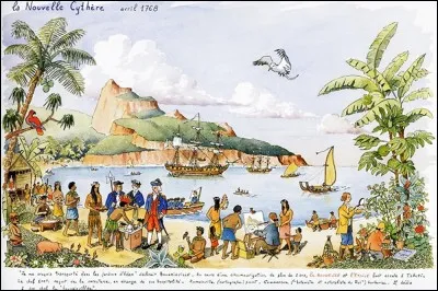 Quelle île fut appelée "Nouvelle-Cythère" par Bougainville en 1768 ?