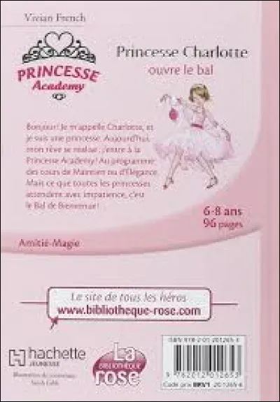 Comment s'appelle la chambre du dortoir où Charlotte va séjourner pendant 1 année ?