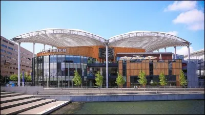 Quelle est la surface commerciale du centre commercial de Confluence ?