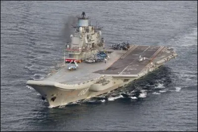 Ce porte-avions russe, mis en service en 1994, a été engagé, à la fin 2016, dans les opérations menées par la Russie en Syrie. Quel est le nom de ce navire ?