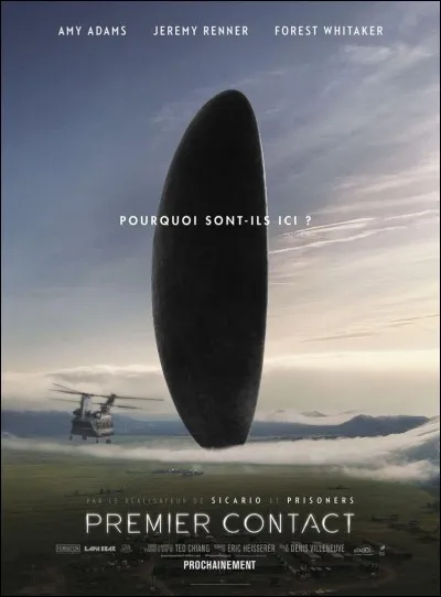 Dans "Premier Contact", Amy Adams doit décrypter le langage d'extra-terrestres venus se poser sur la Terre. Combien de pattes ces extra-terrestres ont-ils ?