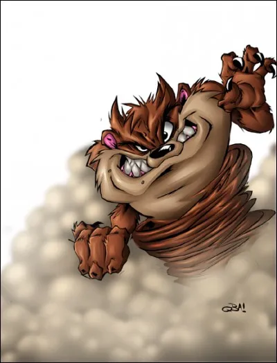 Sur quel continent trouve-t-on l'animal qui a inspiré le personnage de dessin animé "Taz" ?