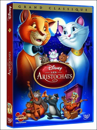 Dans le film "Les Aristochats", que fait Toulouse (le roux) ?