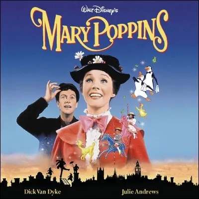 Dans le film "Mary Poppins", dans quel dessin vont-ils en premier ?