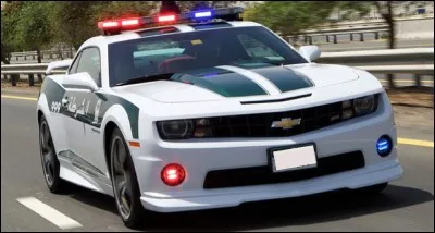 Dans quel pays la police est-elle dotée de cette Chevrolet Camaro SS ?