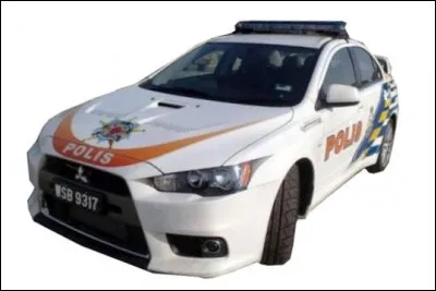 Dans quel pays la police est-elle dotée de cette Mitsubishi Lancer Evolution X ?