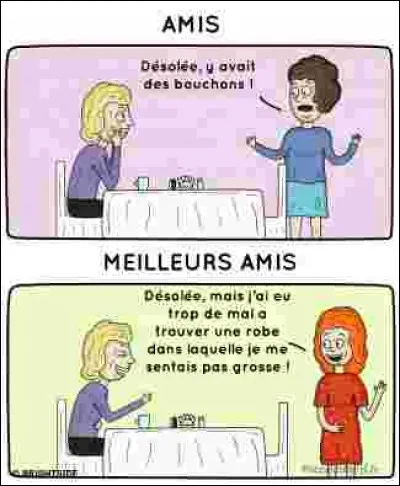 Si ton ami ne vas pas bien, que vas-tu faire ?