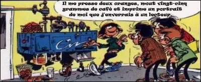 Cette machine « rétrofuturiste » sortie tout droit de la quatrième dimension a probablement induit Gaston en erreur, même s'il en est lui-même l'inventeur...

Mais combien a-t-il commis de fautes de français cette fois-ci ?