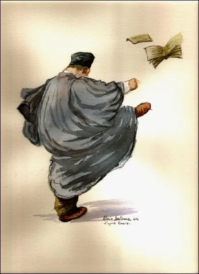 Quand il va au cabinet c'est souvent pour une minute. Il est...