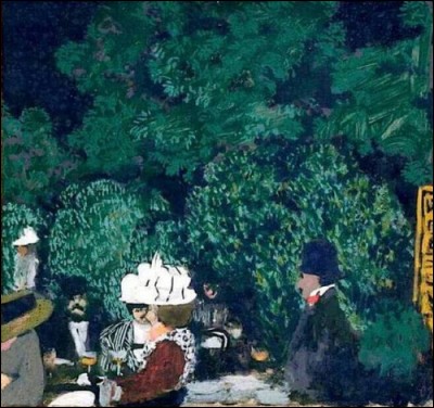 Qui a peint "Le café au bois de Boulogne" ?