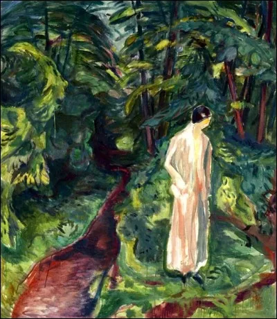 Qui a peint cette femme dans le jardin ?