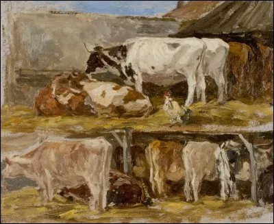 Faute de cochon, on trouve des vaches ! Qui les a peintes ?