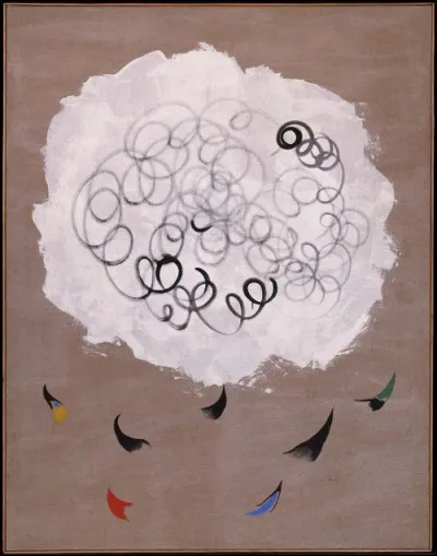 Qui est le peintre de "Nuage et oiseaux" ?