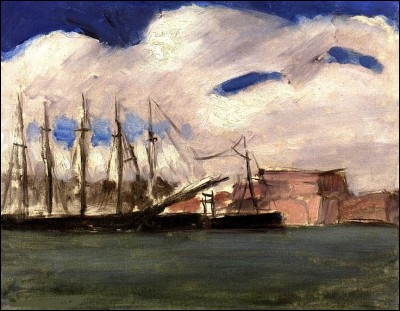 Qui a peint "Nuages blancs sur le vieux port de Marseille" ?