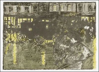 Qui a peint "Le soir sous la pluie" ?