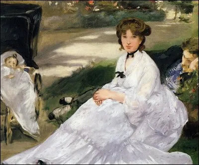 Cette toile s'intitule "Dans le jardin, qui l'a peinte ?