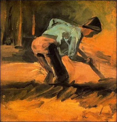 Qui a peint cet agriculteur au travail ?