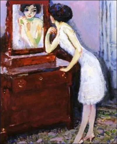 Qui a peint "Devant le miroir" ?