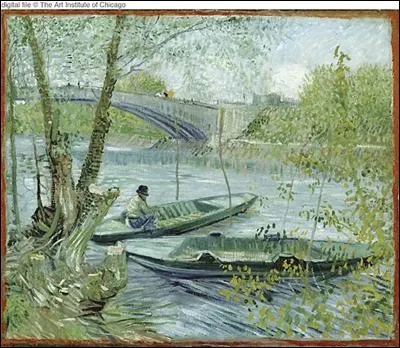Qui a peint "Pêche au printemps" ?