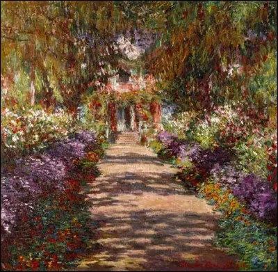 Qui a peint "Jardin à Giverny" ?