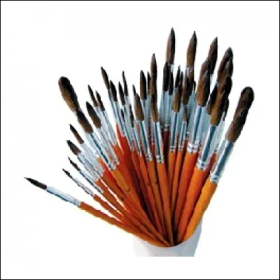 Comment se nomme la partie du pinceau qui maintient la touffe de poils ?