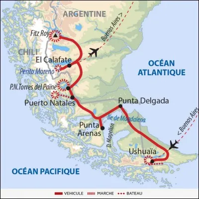 Quel archipel est situé à la pointe sud de L'Amérique du sud et est partagé entre l'Argentine et le Chili ?