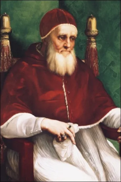 Il est pape de 1503 &agrave; 1513. Il a &eacute;t&eacute; m&eacute;c&egrave;ne et inspirateur d'artistes, notamment de Michel-Ange, de Rapha&euml;l et de Bramante. Il s'effor&ccedil;a de restaurer les &Eacute;tats pontificaux ali&eacute;n&eacute;s par les Borgia et &eacute;tablir une papaut&eacute; forte et ind&eacute;pendante. De qui s'agit-il ?
