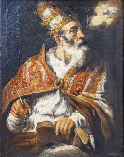 Il a été pape de 590 à 604, à la charnière de l'Antiquité et du Moyen-Age. il est l'un des quatre Pères de l'Église d'Occident et a laissé de nombreux écrits. De qui s'agit-il ?
