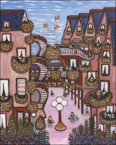 Qui a peint ce village ?