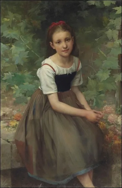 J'ai peint la jeune fille avec des fleurs, je suis William...