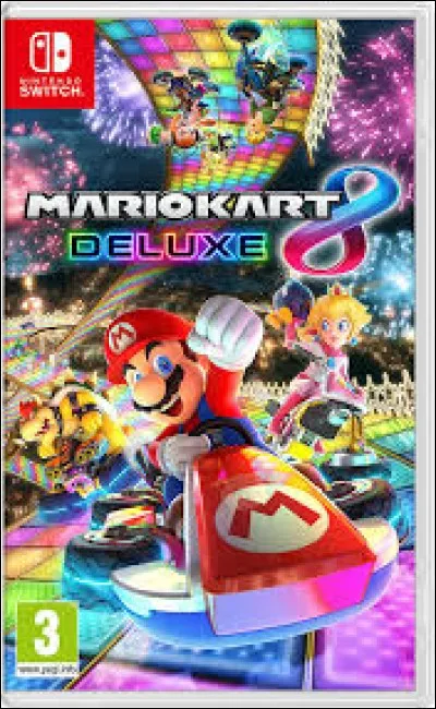 Sur quel circuit roulent les personnages sur le boîtier de MK8Deluxe ?