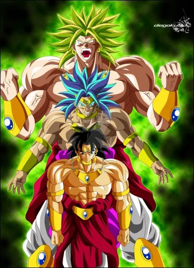 Broly apparaît dans la série "Dragon Ball Z".
