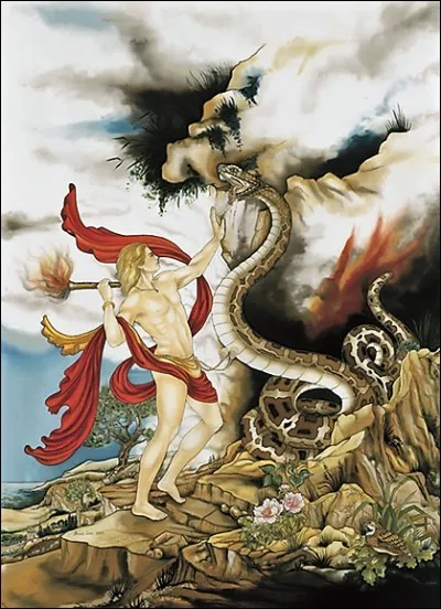 Ce Dieu arriva à Delphes et tua Python. Qui est-il ?