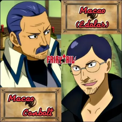 Où est l'insigne de Fairy Tail sur Macao (version Edolas) ?