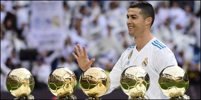 En quelle année Cristiano Ronaldo a-t-il reçu son 5e Ballon d'or ?